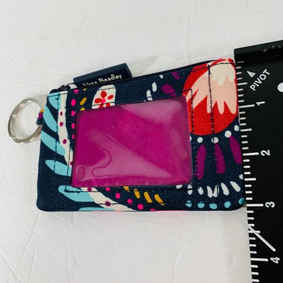 Vera Bradley ID Case Wallet 3"x5" Key Ring Painted Paisley Store Reward Cards - Picture 6 of 6